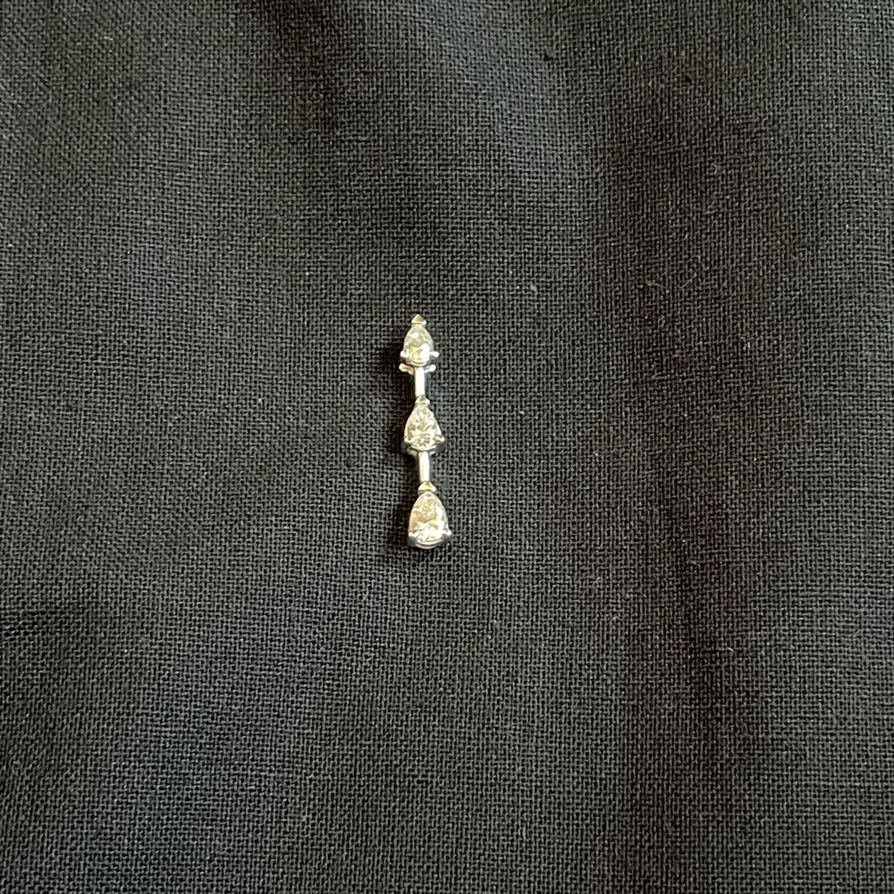 3 Stone Diamond Pendant